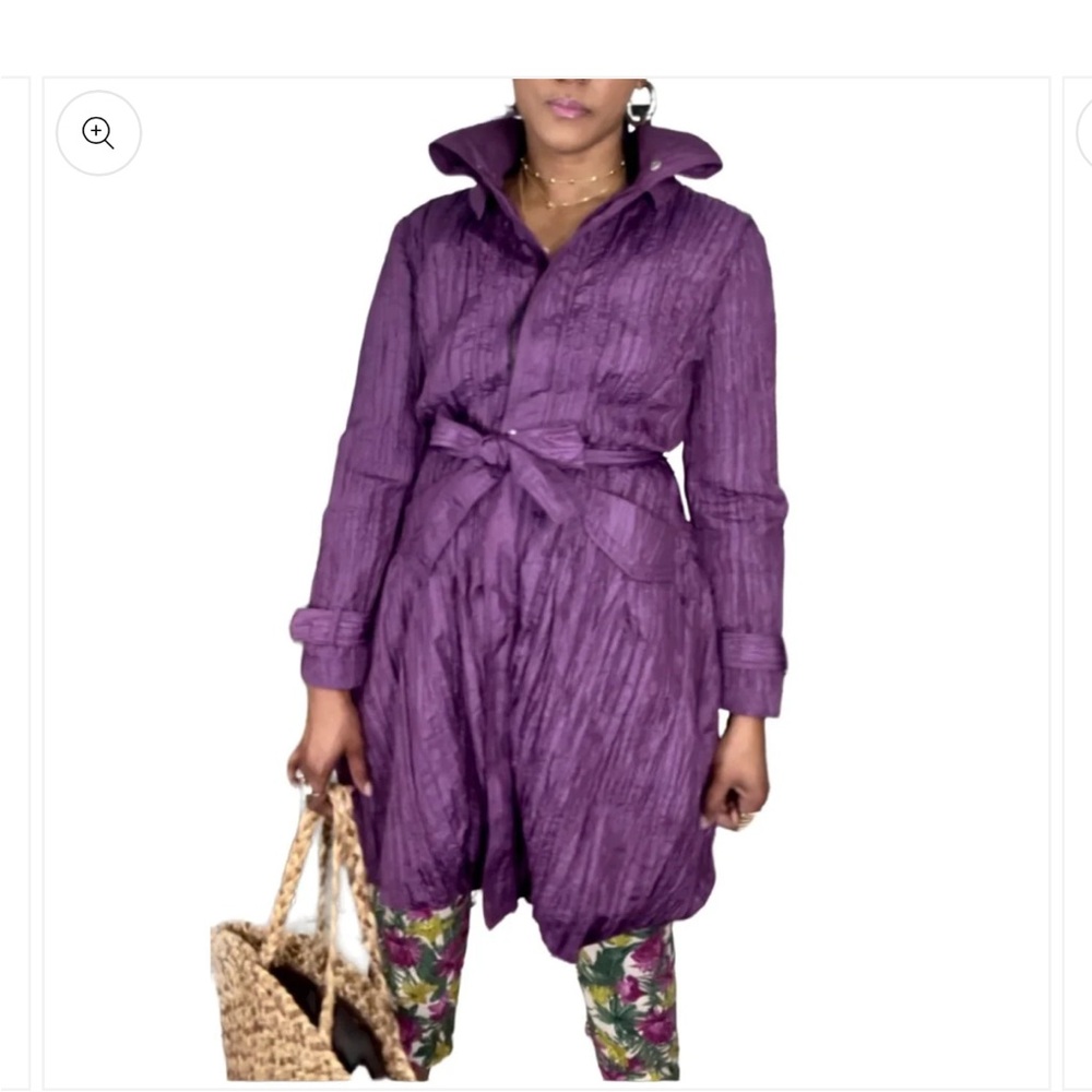 Purple Spring Belted Jacket - Picture 4 of 4